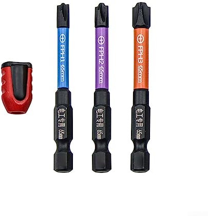 Jeu d'embouts de tournevis magnétiques, tournevis cruciforme spécial électricien pour interrupteur, disjoncteurs, interrupteurs pneumatiques, douille (65 mm)