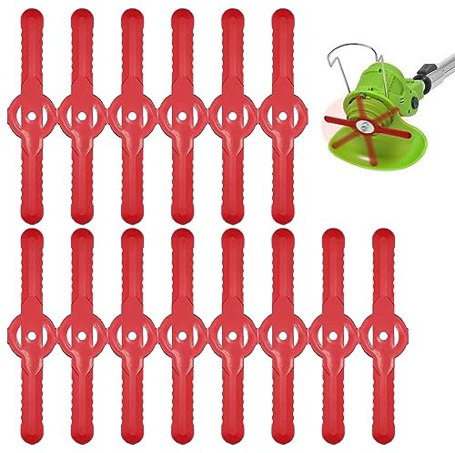 30Pcs Grass Trimmer Replacement Blades,Cordless Strimmer Blades 135 mm Lawn Mower Cutting Blades Garden Mower Replacement Blades for Lawn,Garden,Orchard,Woods,Pastoral,Cordless Lawn Mower Cutting