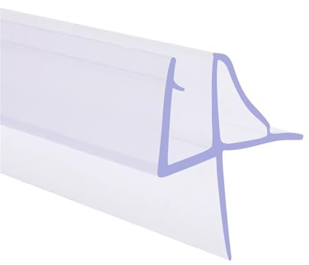 1 Pack 70CM / 27.56INCH Frameless Glass Shower Door Bottom Seal Strip Waterproof Seal for 6mm, 8mm, 10mm Glass Thickness