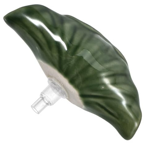 Milisten Fontaine Décorative Céramique Forme Lotus pour Aquarium Et Étang De Jardin Accessoire Paysager pour Décoration Extérieure Et Caractéristiques De Fontaine