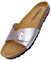 GONKOS®, Leder Sandalen Damen, Damen Pantoletten, Naturkork, Sandalen leder, Qualitätssandalen Made in Spain, Farbe Metallisches Rosa, Größe 39