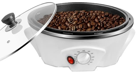 Poggyyi Electric Coffee Bean Roaster for Home Use, 1.1lb Upgraded Coffee Roaster, Commercial Coffee Bean Roaster Machine Temperature Control (0-240℃), for Beginner Roasting, Countertop Mount(800W)