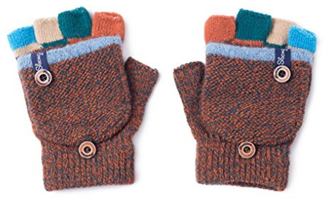 Aiyomimo Herbst und Winter Baby Warme Handschuhe Kind Gestrickte Fäustlinge,3-6 Jahre alt