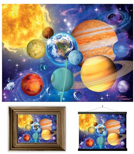 3D LiveLife Affiche murales lenticulaires L'Odyssée de L'Espace de Deluxebase. Poster Astronomie 3D sans cadre. Décoration murale parfaite. Oeuvre originale licence artiste renommé, Michael Searle