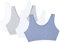 Fruit of the Loom Women's Built Up Tank Style Sports Bra, Heather Grey/White/White/Blue Heather 4-Pack, 46