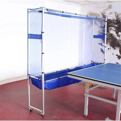 XDLYWUZIQ Ping-Pong-Ball-Fangnetz Mit Rad, Tischtennis-Ball-Auffangnetz Für Aufschlag Und Trainings-übungsset Für Einen Spieler, Entfernen