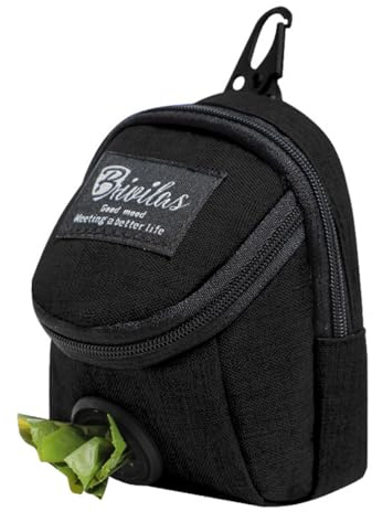 Chien Collation Sac,Sac a Crottes Chien Porte Lntégré Pochette de Dressage Multifonctionnel Distributeur Sac Sac Friandise Chien Dressage pour Chien pour Le Dressage des Chiens de Promenade(Noir)