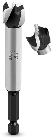 NICAVKIT Professional Forstnerbohrer 14mm für Holz,14mm Forstner bohrer Bit Holz Lochschneider mit Sechskantschaft, Holzbohrer Topfbohrer Kunstbohrer für Holz