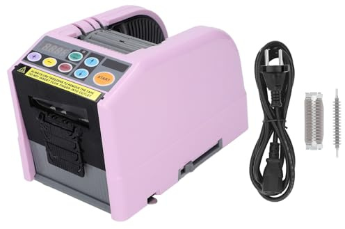 SEAFRONT Máquina Cortadora de Cinta Dispensador Automático de Cinta para Longitudes de 5 a 999 Mm y Anchos de 6 a 60 Mm Cortadora de Cinta Eléctrica (EU enchufe 220-240V)