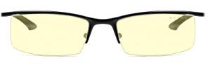 Gunnar Gaming- und Computerbrille - Emissary, Onyx Rahmen, Amber Linsen - Blaulichtfilter Brille, Premium Blaufilter, UV-Schutz,