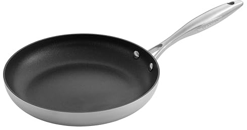 SCANPAN CTX Bratpfanne 26 cm | Multifunktionale Pfanne Induction mit Edelstahlgriff | Für alle Herdarten geeignet | Stratanium Antihaftbeschichtung | Ofenfest