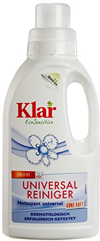 Klar eco Sensitive Universal Reiniger 500ml, ohne Duft, Konzentrat, Hygienische Sauberkeit, vegan
