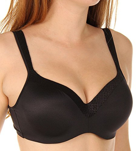 Playtex Women's Secrets Shapes & Supports Balconette Full Figure, Sujetador, Negro (Real Black), 110E
