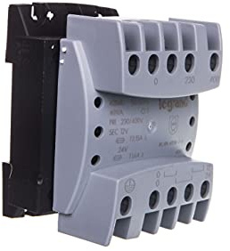 Legrand 042840 Transformateur de Sécurité, Primaire 230V à 400V et Secondaire 12V à 24V, 40VA