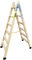 Escalera Plegable de 6 peldaños Plabell Madera 164 x 31/55 cm