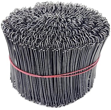 Zeluga 23-270 6in. 16 Gauge 1000 Pc. Black Annealed Steel Double Loop Reinforcement Cable Rebar Wire Ties