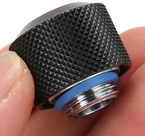 Raccordo a Compressione per Tubo, Raccordo per Tubo Rigido Ad Alta Resistenza per Computer (Black)