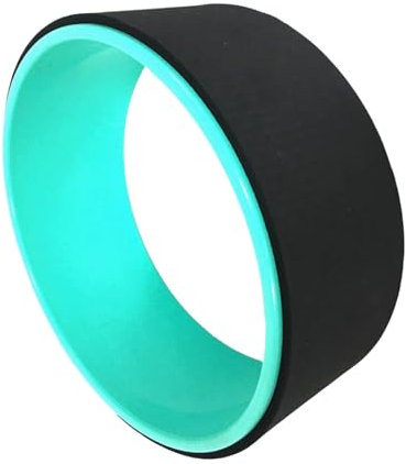 harayaa Yoga-Rad, Yoga-Roller, tragbarer Übungsroller, Hilfs-Rückenstrecker für Yoga-Posen, Rückendehnungsausrüstung, Schwarz