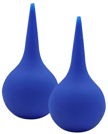 Poire Lavement Oreille,Lot de 2 nettoyants d'oreille - 60 ml - Poire Oreille En silicone - Pour bébés, Enfants, Adultes - Bleu nettoyant Oreille Adulte