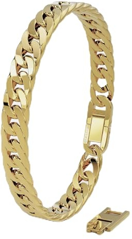 SERASAR Gold Bracelet Men's Stainless Steel Jewellery Fashion Mens