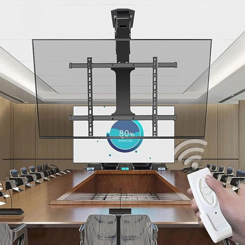 Motorized Telescopic TV Mount with Remote Control for 32 75 Inch LED Screen Folding TV Bracket