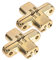 HOLIDYOYO 2Pcs Mute Flat Hinge Zinc Alloy Cross Hinge Silent Invisible Design for Tables Construction for Projects and Home Use