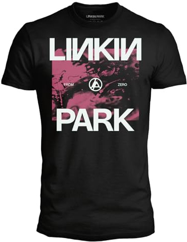 Linkin Park T Shirt from Zero. Maglietta Ufficiale Unisex. Maglia Regular in Cotone Adulto Ragazzo L