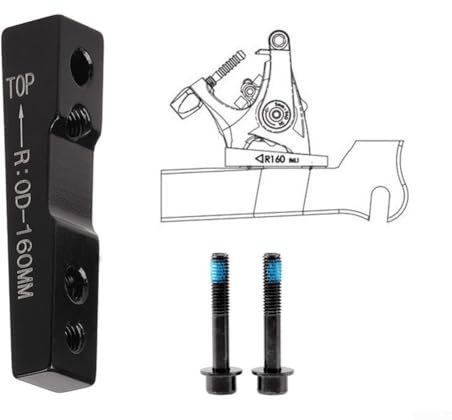 Staffa adattatore per pinza freno a disco da IS a PM per 140 160 180 203 mm per mountain bike o bici urbane (R160)