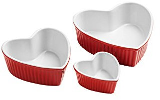 Premier Housewares Set 3 Cuenco Para Aperitivos Rojo