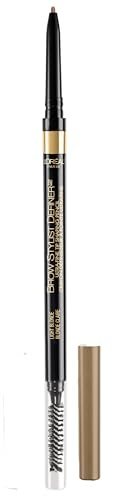 L'Oreal Paris Makeup Brow Definer Waterproof Eyebrow Pencil, Ultra-Fine Mechanical Pencil, Draws Tiny Brow Hairs and Fills in Sparse Areas and Gaps, Light Blonde, 0.003 Ounce (Pack of 1)