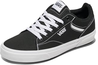 Vans Seldan, Sneaker, Hombre, (Canvas) Black/White, 38.5 EU