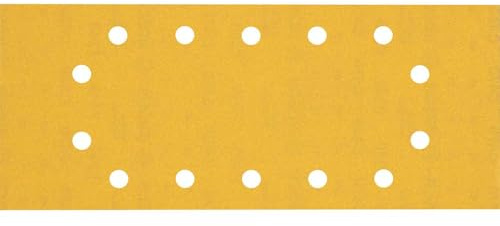 Bosch Professional 10x Carte abrasive Expert C470 con 14 fori (per Legno duro, Vernice su legno, 115x280 mm, Grana 240, accessorio Levigatrice orbitale)