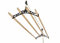 LOWENERGIE 4 Lath Pulley Clothes Airer Ceiling Maid Victorian Laundry Rack Dryer Maiden for Kitchen Utility or Garage (0.9 Meter, Black)