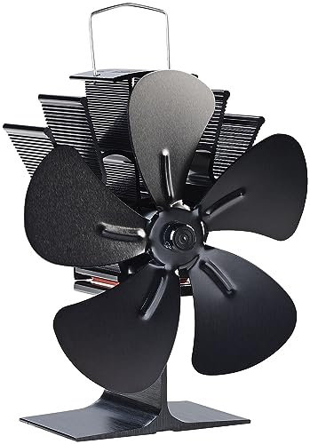 Carlo Milano Ofenventilator: Stromloser Kaminofen-Ventilator mit 5 Lüfter-Blättern, für 60-350 °C (Ofenlüfter, Lüfter Ofen, Ventilatoren)