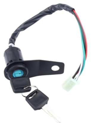 Oshhni Interruptor de Arranque para Motocicleta con 2 Llaves y Soporte de Montaje
