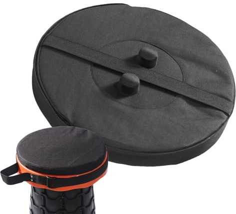 CollapsibleStool Cushion | Telescopic Stool Cushion | Stool Cover Pad | Folding Stool Cushion Portable Outdoor Seat Cushion for Chair Stool Covers Round for Porch Hiking Camping