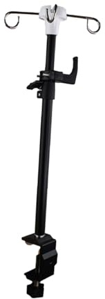IV Pole Stand with 4 Hooks IV Bag Pole Stand Retractable Intravenous Drip Bag Stand Infusions Portable IV Pole Table Clamp Feeding Tube Holder Hospitals Clinics Home Care
