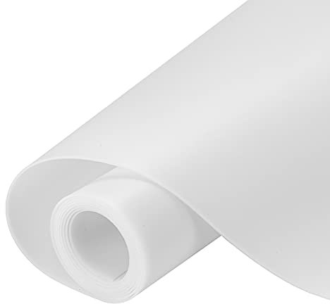 Large Silicone Heat Resistant Mat 78.7” x 15.7”, Nonslip Mats for Kitchen Counter, Countertop Protector, Nonstick Waterproof Craft Table Placemat, Translucent-White