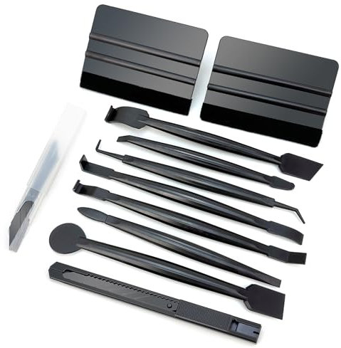 Umaki Professional Car Wrap Film Vinyl Tool Kit, Scratchless & Full Wrapping Application For Paint Protective Film, Window Tint, Vinyl Wrap, Car Stickers, With Card Squeegee, 7 In 1Mini Squeegee