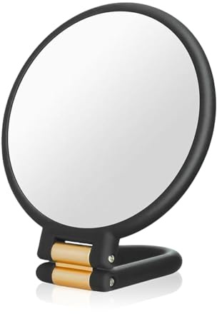 TELAIN Miroir grossissant 30X pour Voyage avec poignée, Double Face 1X/30X Miroir à Main pour Maquillage