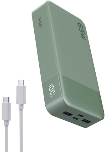 NOBIS Power Bank 65W 20000mah Bateria Externa Carga Rapida