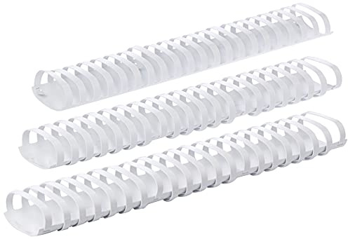 GBC Binding Combs Plastic 21 Ring 450 Sheets A4 51mm White Ref 4028207 [Pack of 50]