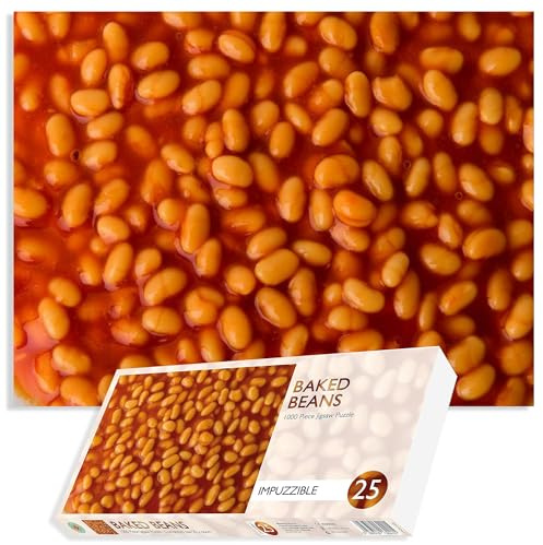 1000 Piece Baked Beans Jigsaw Puzzle - Impuzzible Age 12+ - 66cm X 50cm - Hardest Puzzle For Adults And Teens, Funny Gift, Challenging Jigsaw of Baked Beans