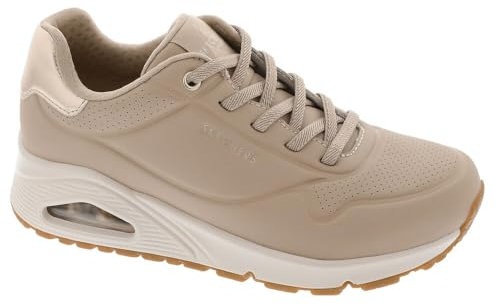 Skechers Damen UNO Shimmer Away Sneaker, Natural, 37 EU