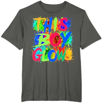 This Boy Glows Retro Colorful Quote Group Team Tie Dye T-Shirt