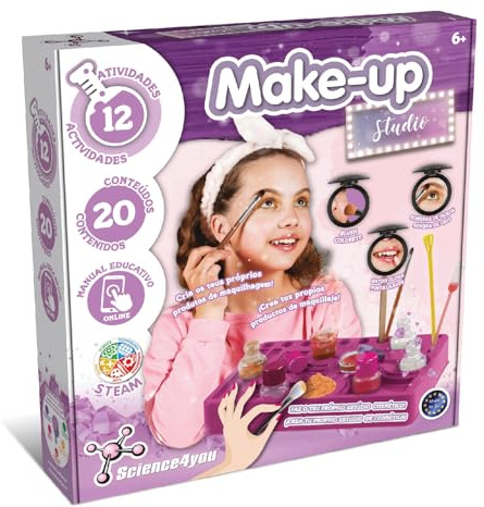 Science4you Kit de Maquillaje para Niñas 8+ - Maquillaje para Princesa, Encuentra la Belleza Dentro de Este Kit de Manualidades para Niñas de 8 9 10 11+ años
