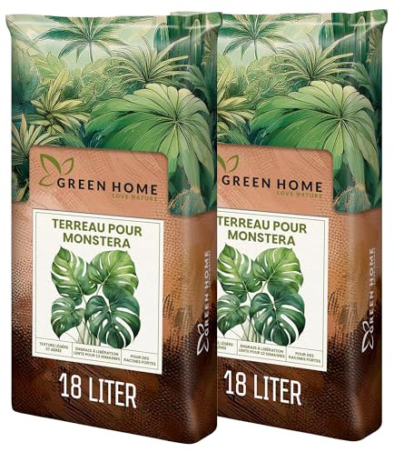 Green Home Terreau Aroid 36L – Substrat spécial Monstera, Philodendron & Plantes Tropicales – Terreau avec Perlite pour Un Drainage Optimal