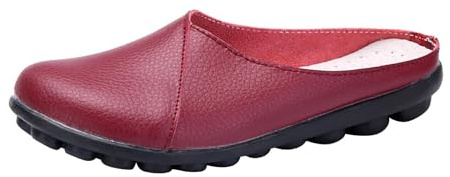 Mules skor för kvinnor sommar, slip-on träskor för kvinnor Storbritannien, avslappnade tofflor skor, lätt mjuk sula trädgårdssko enfärgade låga skor sommar komfort flip flops