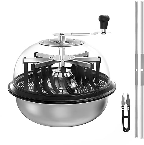 iPower Bud Leaf Bowl Trimmer 16 with Sharp Stainless Steel Blades, Twist Spin Cutting for Buds, Leaves, Flowers, Hydroponics Plants