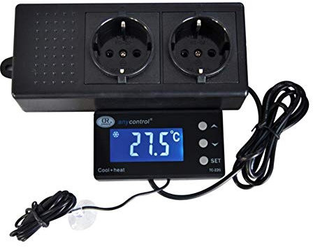 Digitaler Thermostat Thermometer Heiz- und Kühlregeleinrichtung Gewächshaus Aquarium Terrarium *externes Display* TXD